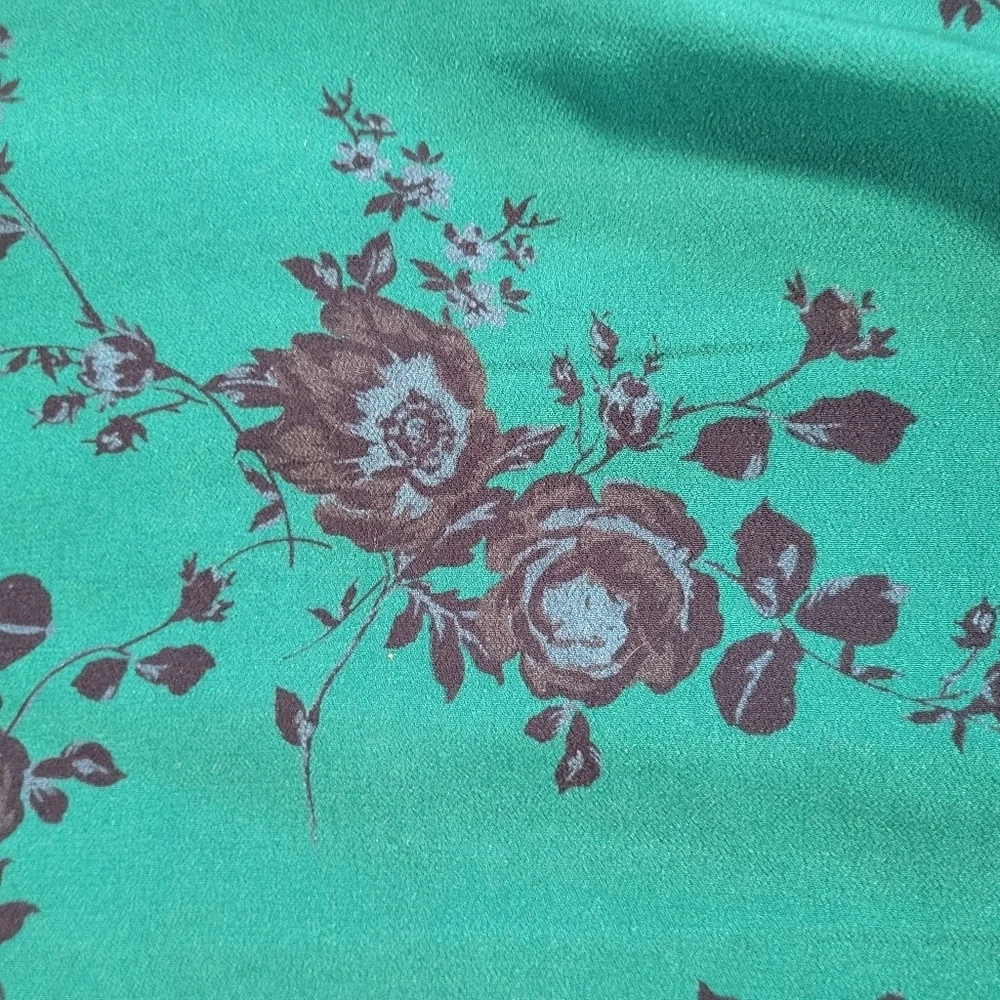Band of the Free Etta Emerald Black Floral Midi Skirt Women's Size XS NWT